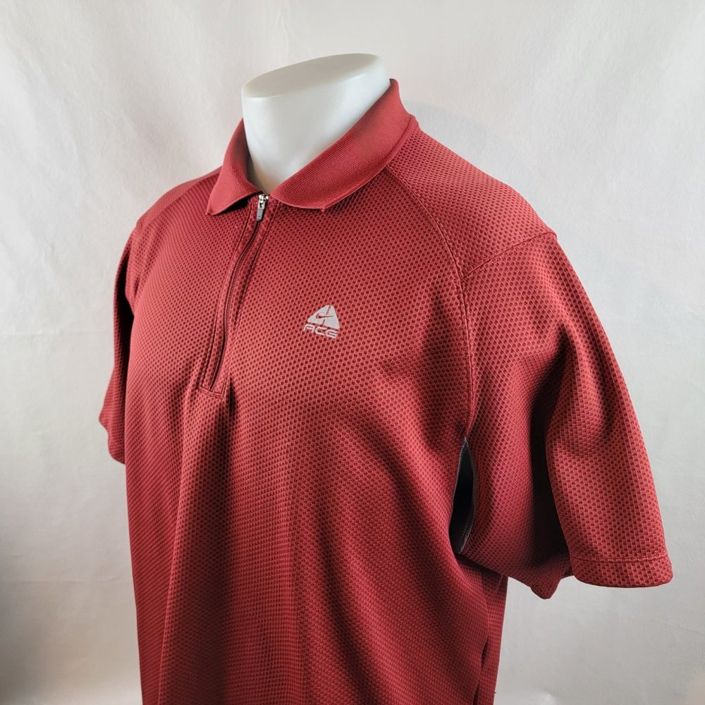 Nike ACG Men’s Short Sleeve Polo in Brick Red